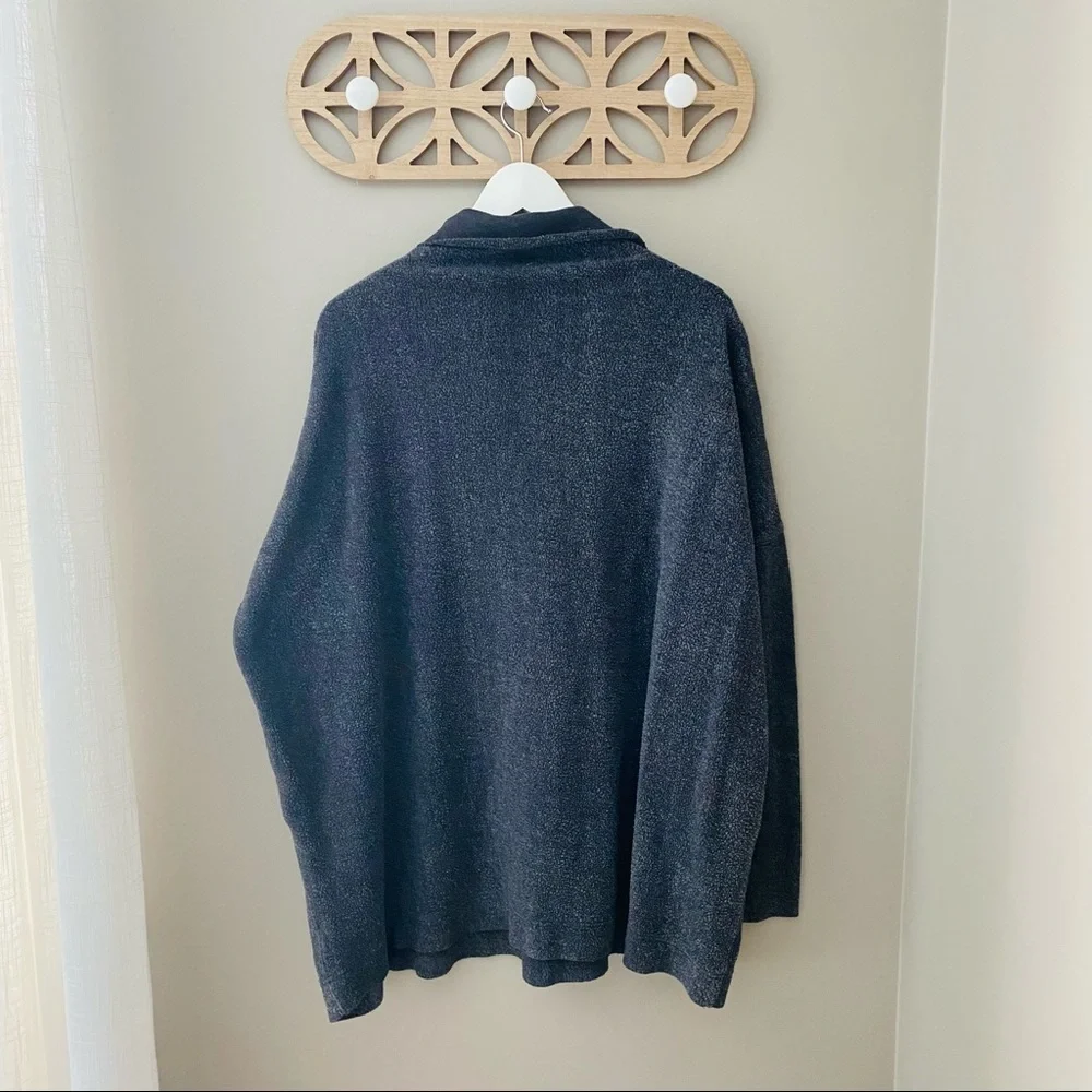Free People Oversize Pullover Sweater Gray Sz Small